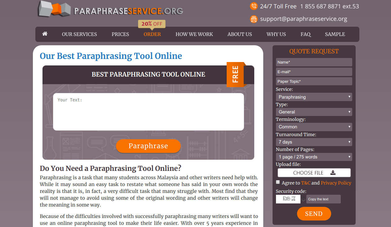 paraphraseservice.org paraphrase tool