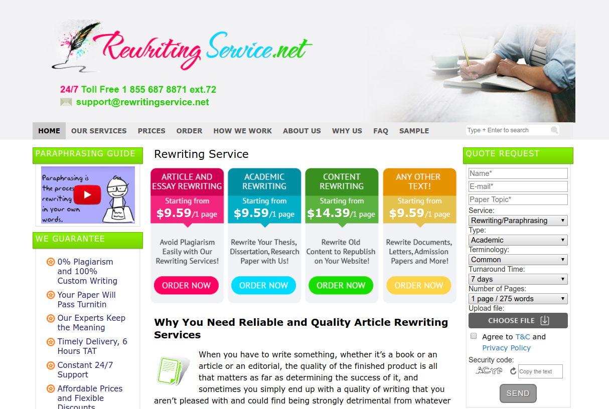 rewritingservice.net rewriting service