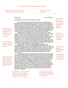 examples of article summaries